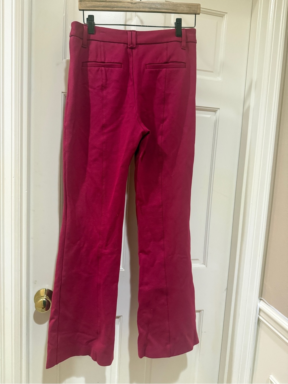 Anthropologie Raspberry Flare Pants - Picture 3 of 3